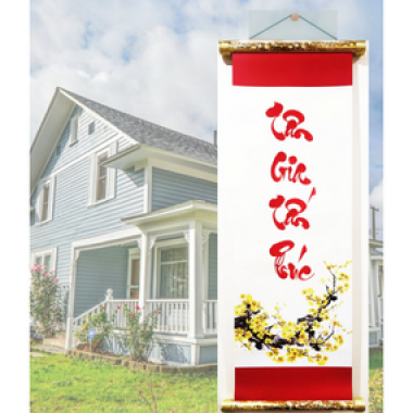 Liễn Thư pháp Tân gia tấn phúc